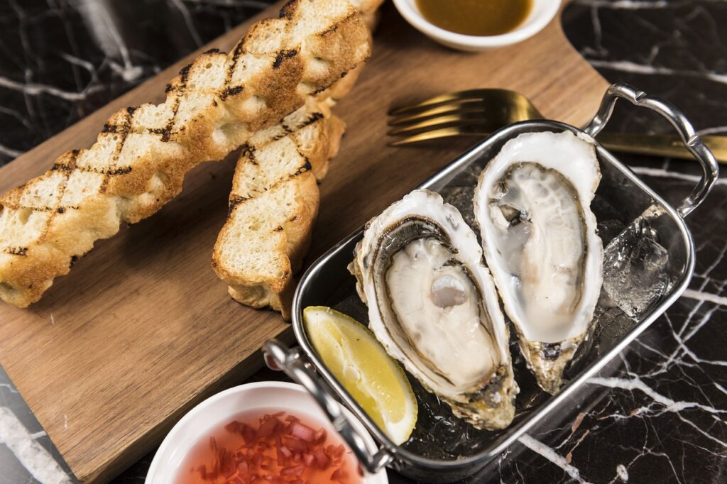fresh oyster, appetizer, mouth-watering